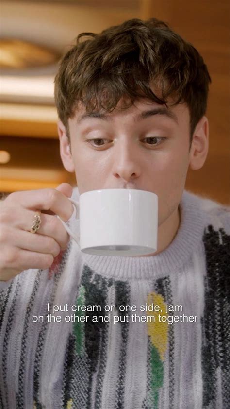 Tom Daley knits and drinks tea before the Dior Men's Fall 2022 